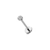 g23-titanium-push-pin-nose-stud-main G23 titanium threadless push pin nose stud with 5A clear CZ