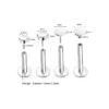 plain-disc-nose-stud-size-guide Size guide showing 2.5mm, 3mm and 4mm tops with 0.8mm, 1.0mm and 1.2mm gauge options